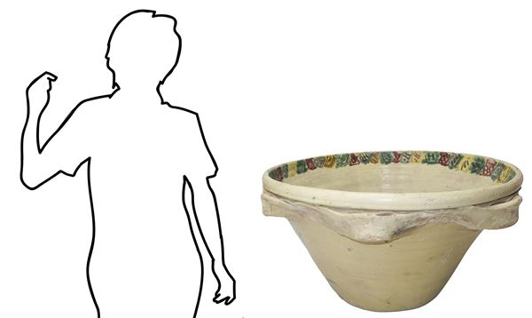 Large lemmo in Caltagirone majolica