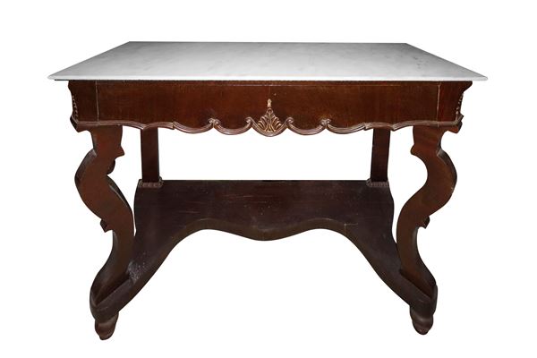 Console in legno di mogano 