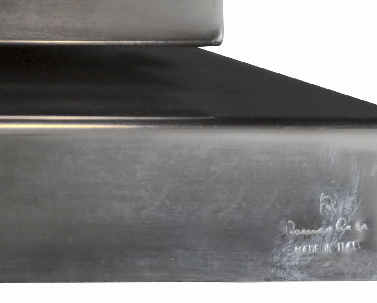 Romeo Rega - Lampada da Tavolo con Struttura in Metallo Cromato