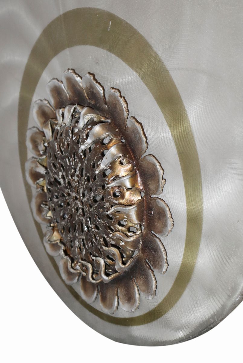 Pannello Decorativo in Metallo Satinato