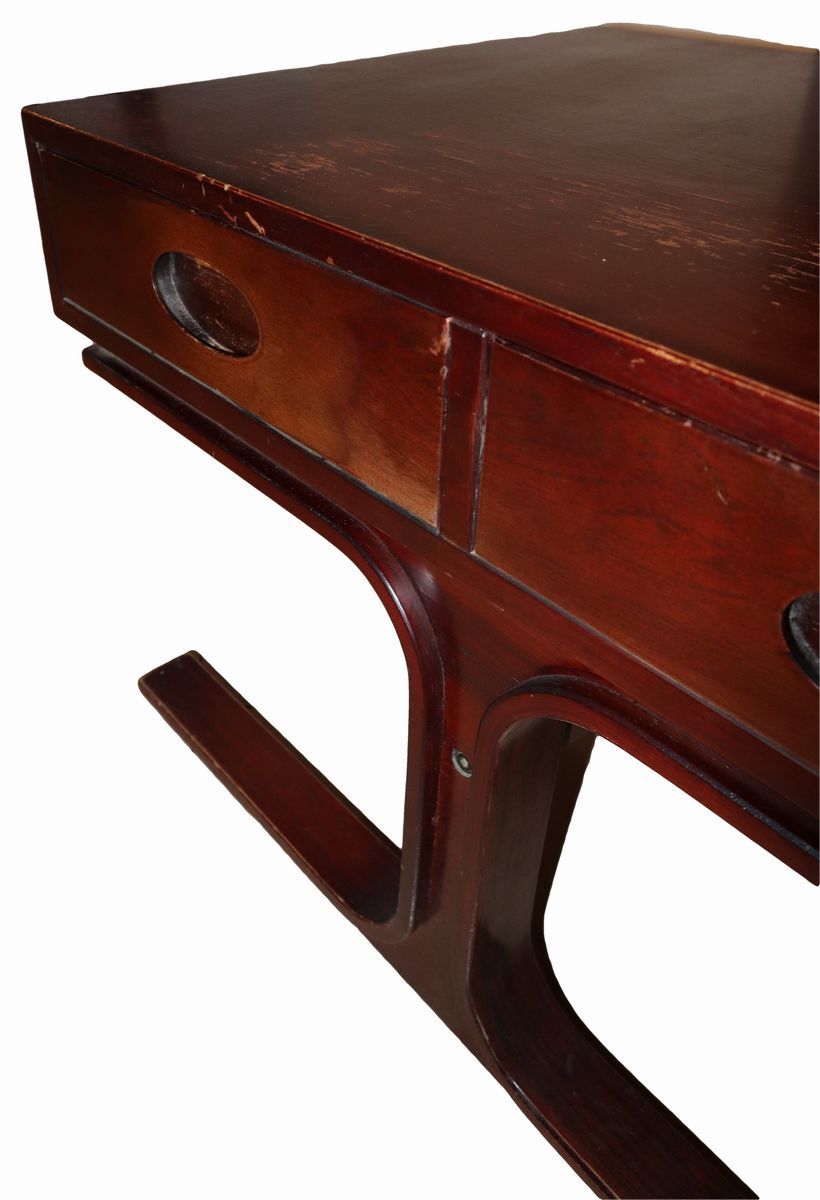 G.frattini per Bernini - Comodino con Struttura in Legno Impiallacciato in Palissandro