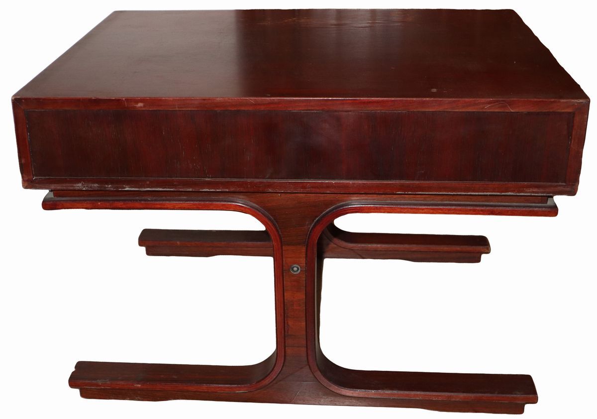 G.frattini per Bernini - Comodino con Struttura in Legno Impiallacciato in Palissandro