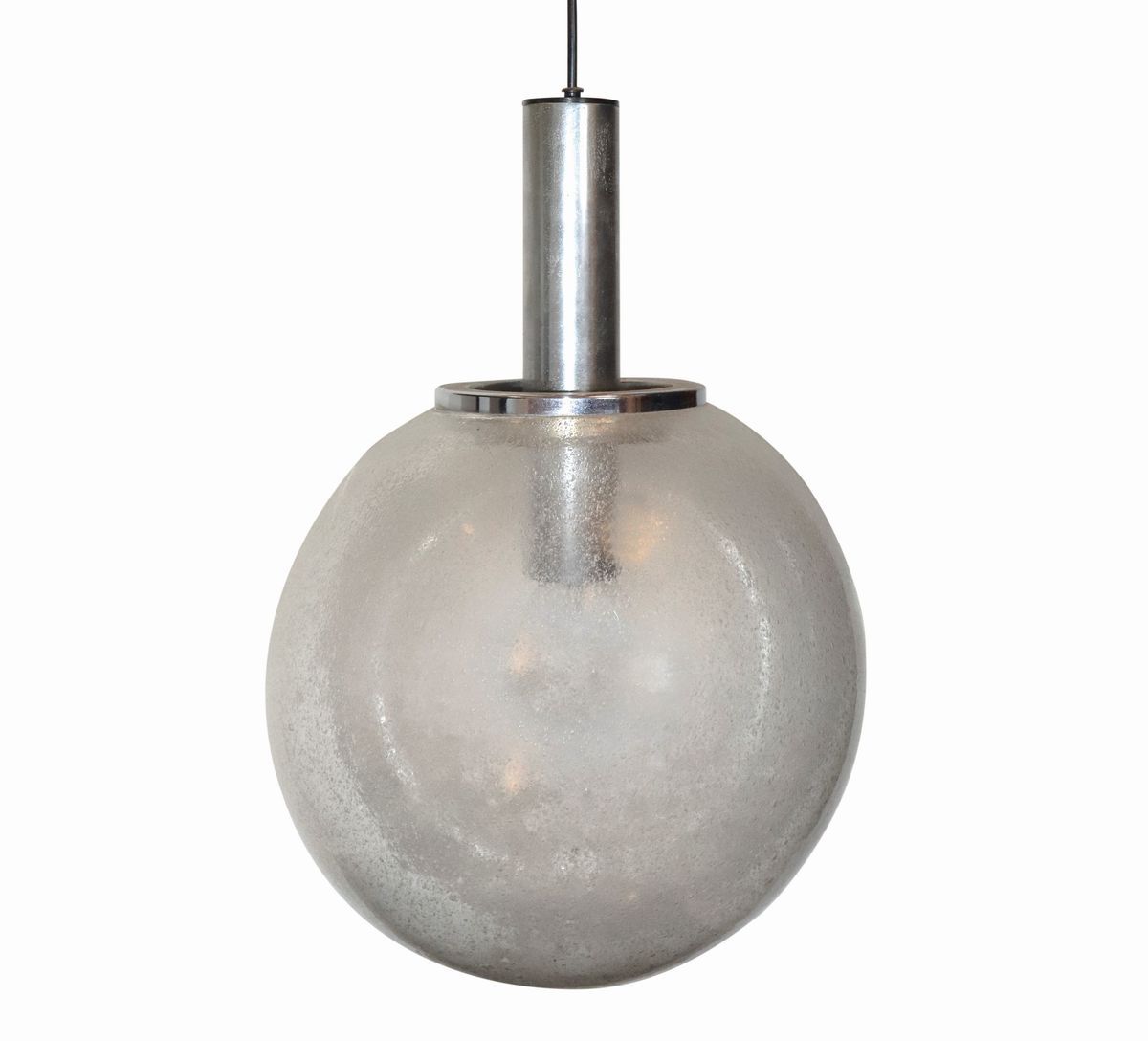 Luneform - Lampada a Sospensione con Struttura in Metallo Cromato