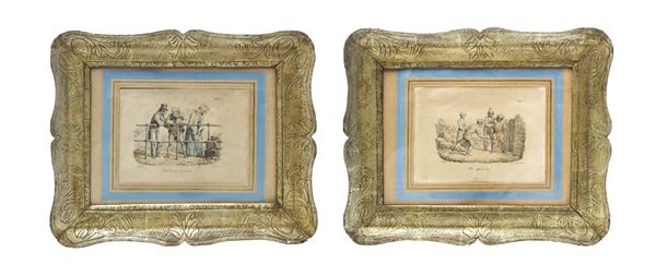 N.2 Empire tray frames with prints