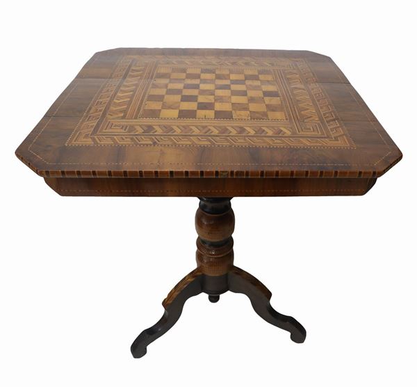 Walnut wood table