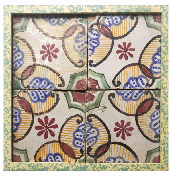 Composition of 4 Vietri tiles