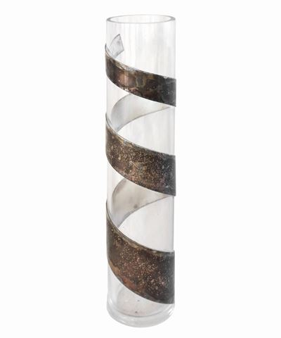 Vaso Cilindrico in Vetro Trasparente