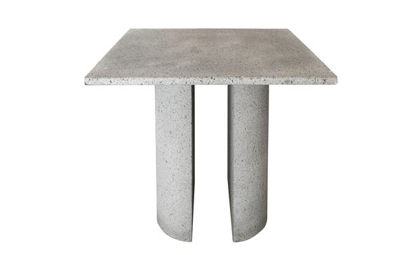 Gueridon coffee table in lava stone