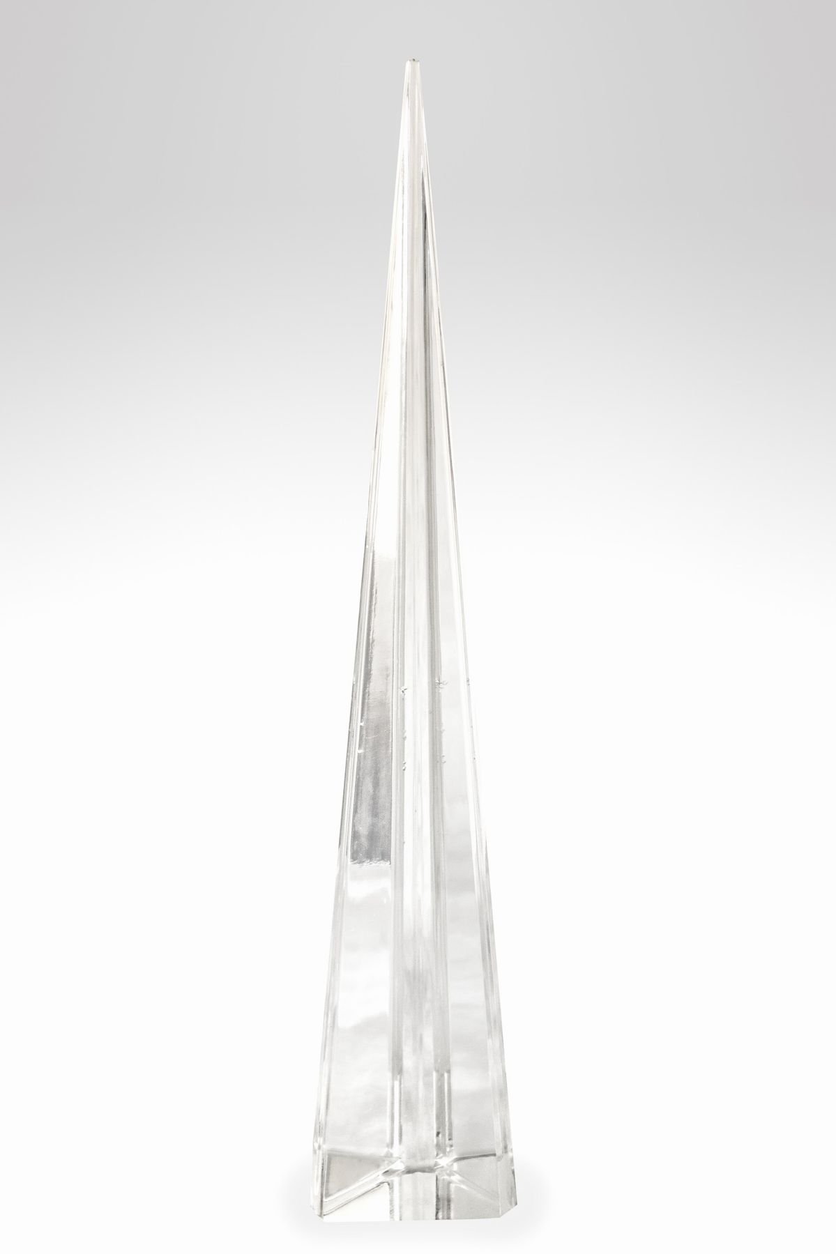 Baccarat - Obelisco Piramidale in Cristallo con Base Triangolare