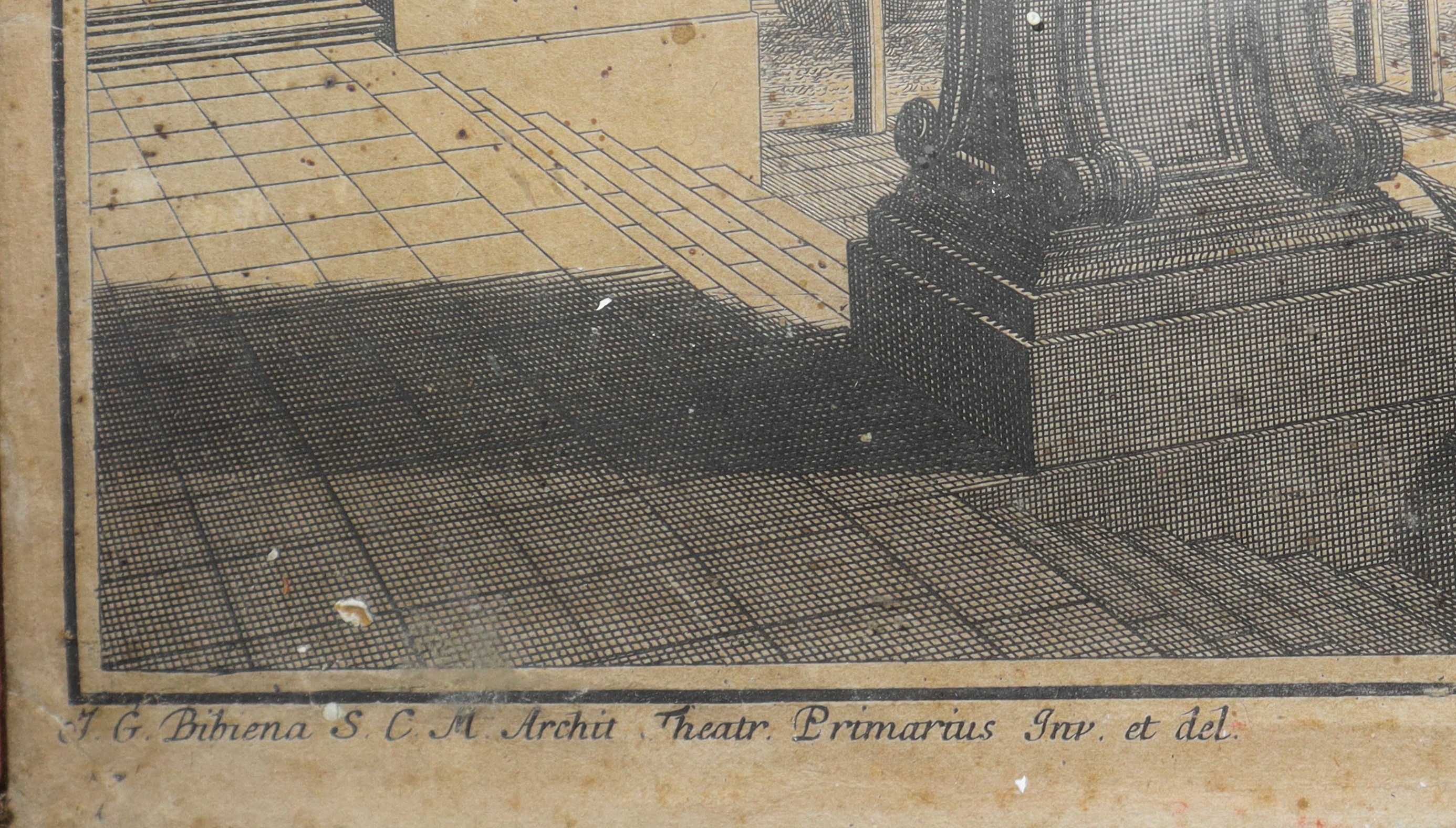 Giuseppe Galli da Bibiena - Raffigurazione teatro Primarius, incisione