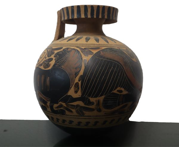 Reproduction Ariballo. Marketable according to the opinion of the Superintendence for Cultural and Environmental Heritage of Catania of 13/12/22 Protocol No. 19871