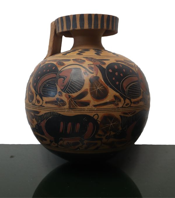 Reproduction Ariballo. Marketable according to the opinion of the Superintendence for Cultural and Environmental Heritage of Catania of 13/12/22 Protocol No. 19871