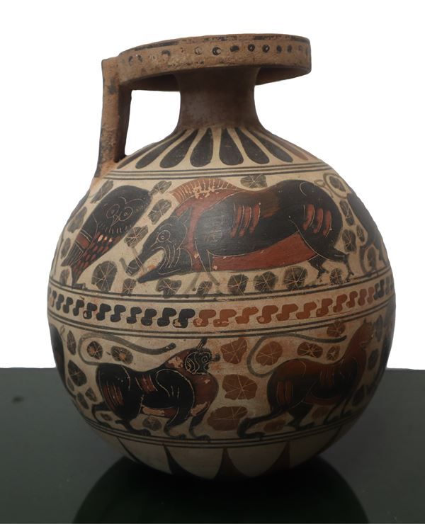 Reproduction Ariballo. Marketable according to the opinion of the Superintendence for Cultural and Environmental Heritage of Catania of 13/12/22 Protocol No. 19871