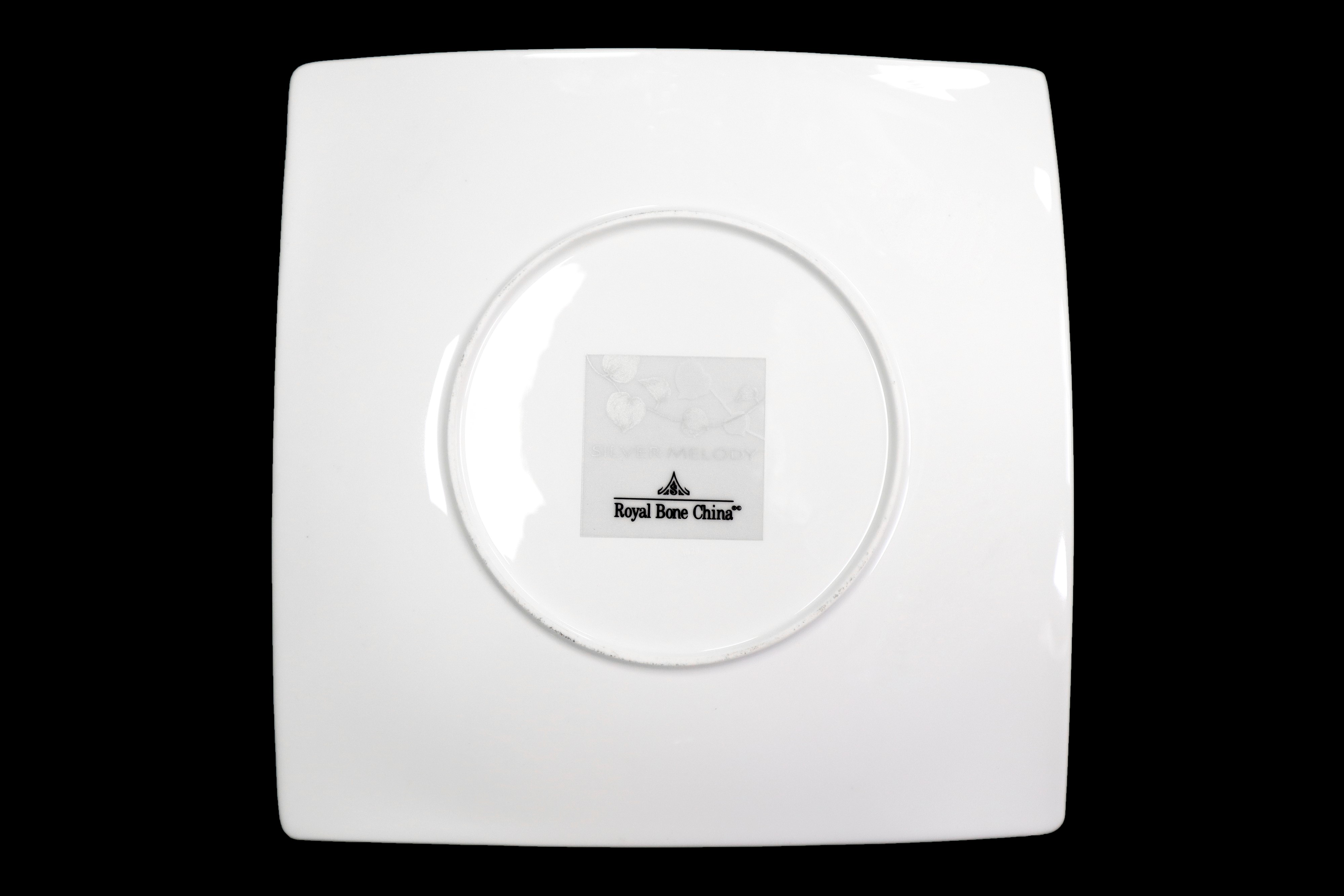 Servizio di piatti in porcellana per 11 persone, mod .Silver Melody