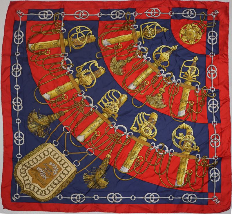 Julia Abadie (1972) per Hermès Paris - Foulard Vintage Cliquetis