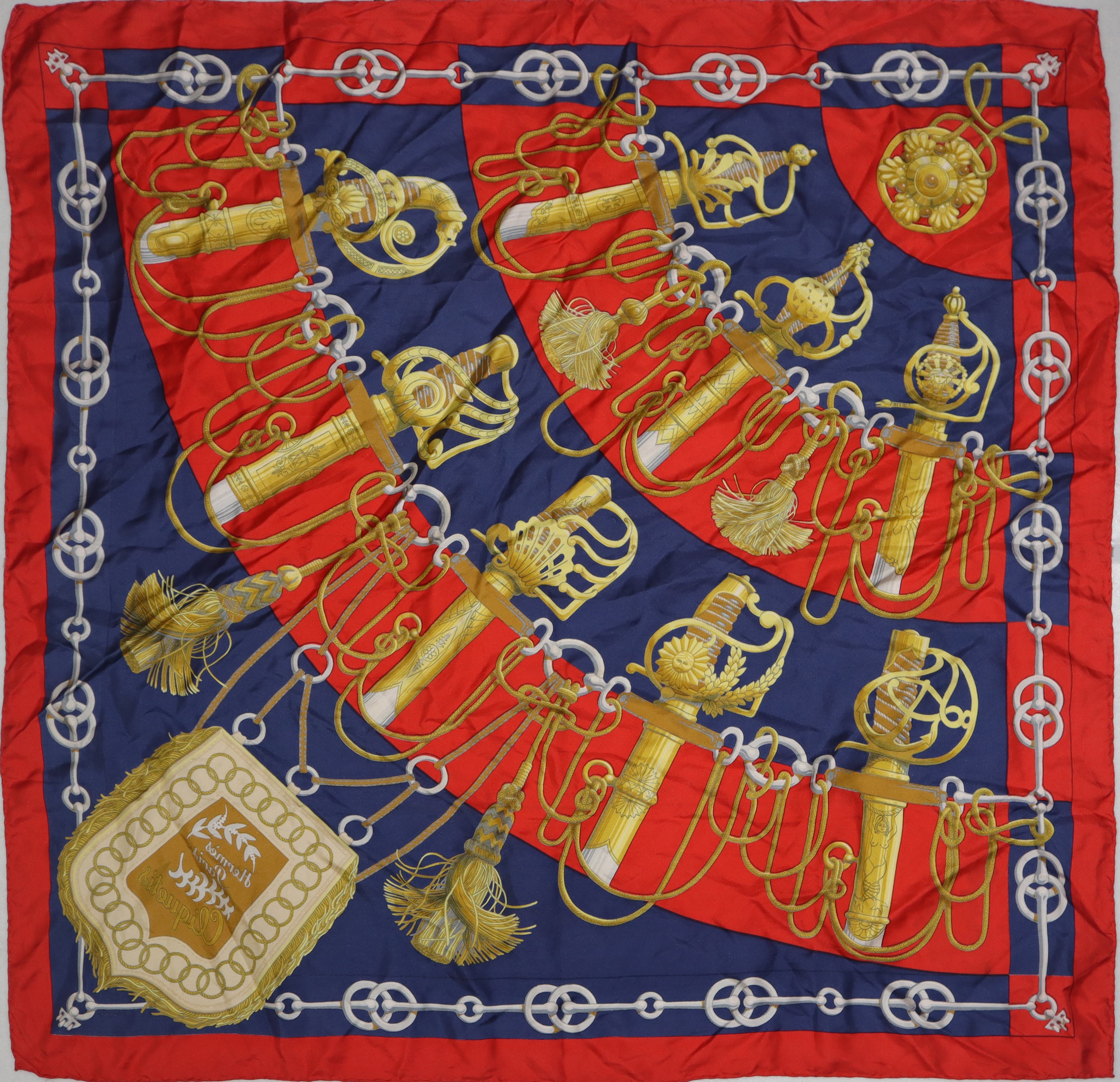 Julia Abadie (1972) per Hermès Paris - Foulard Vintage Cliquetis