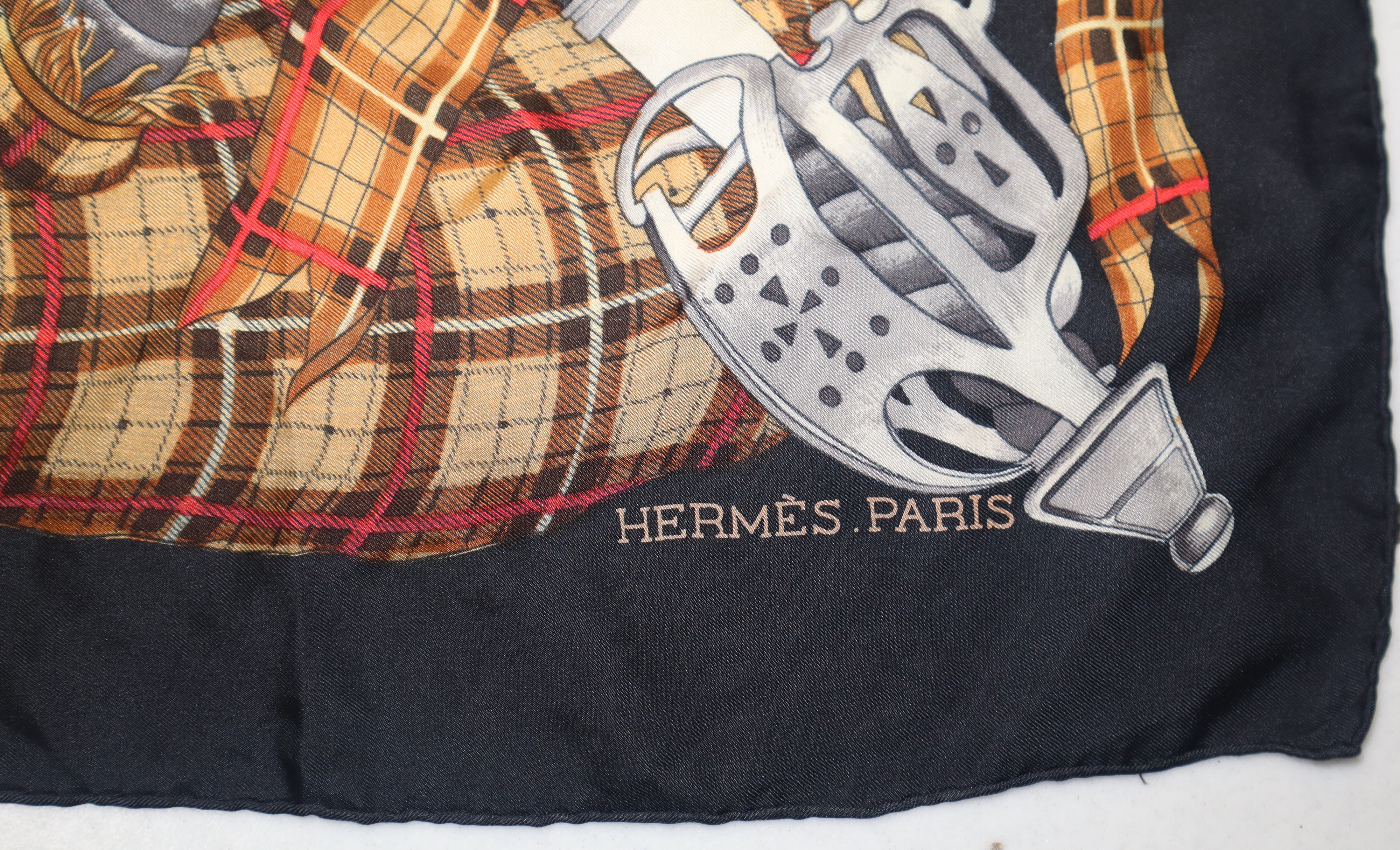 Philippe Ledoux per Hermès Paris - Foulard Vintage in Seta 'scotland'