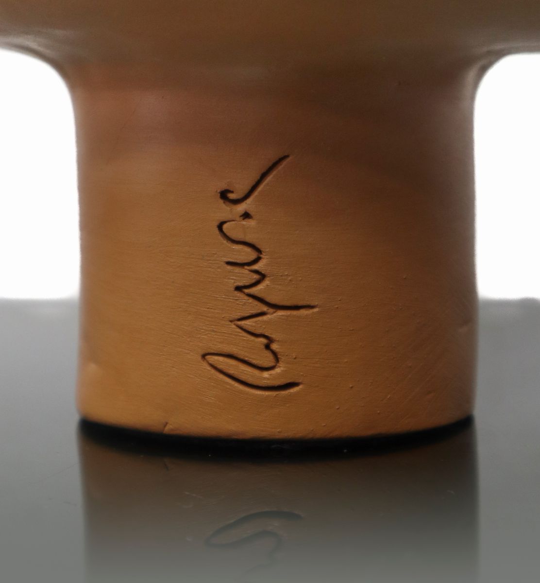 Lucia Ragusa - Alzata in Terracotta Smaltata e Invetriata