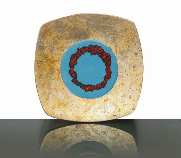 Lucia Ragusa - Glazed and glazed terracotta plate
