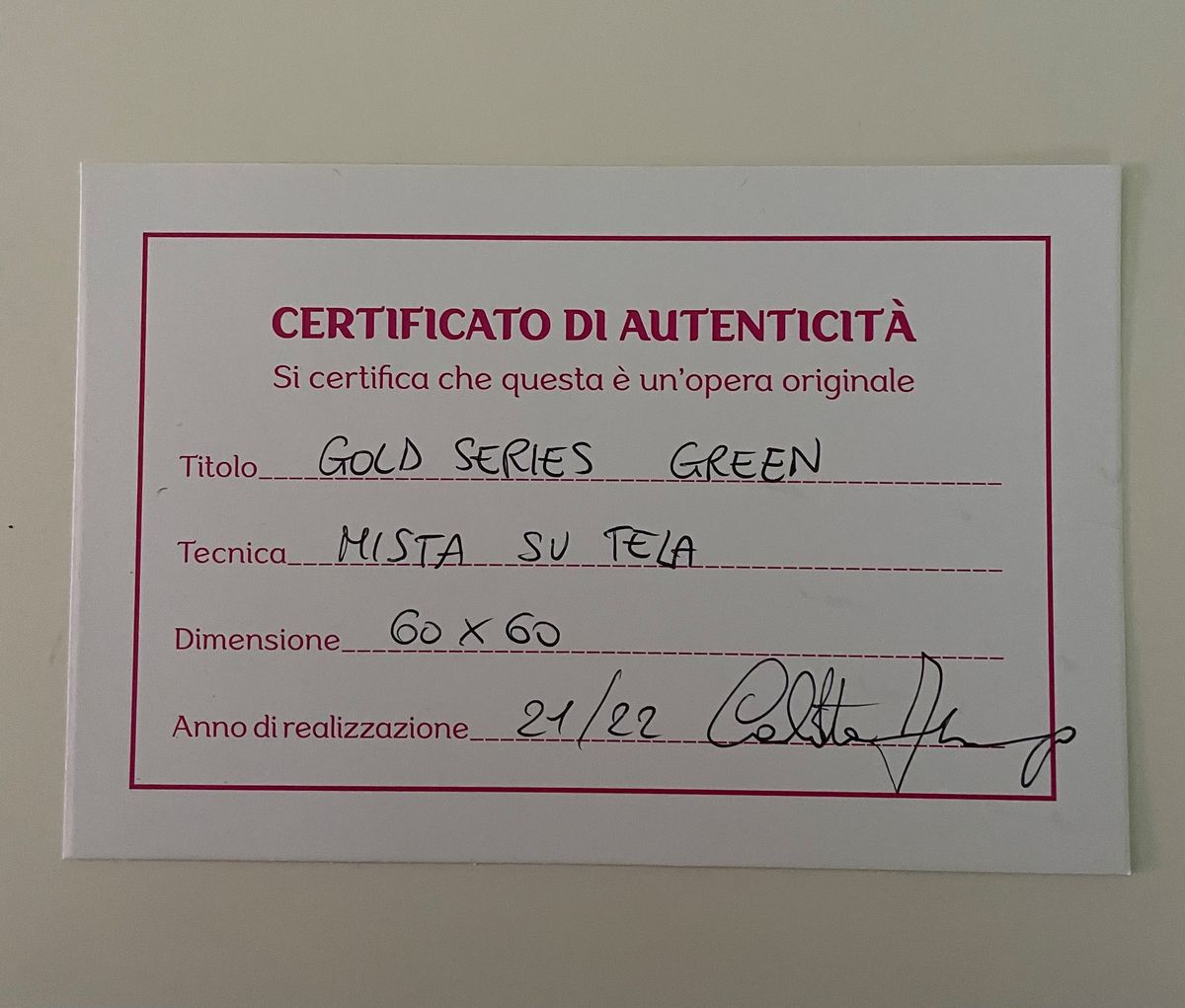 Carlotta Fiamingo - Green