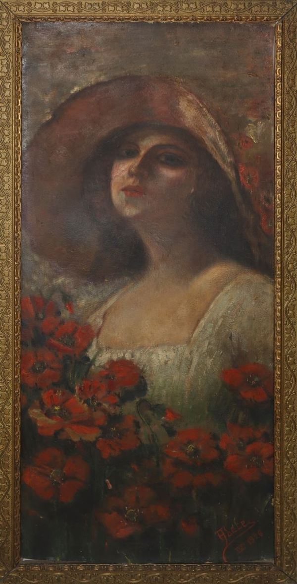 Woman with hat
