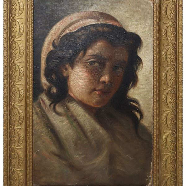 Volto di giovane donna