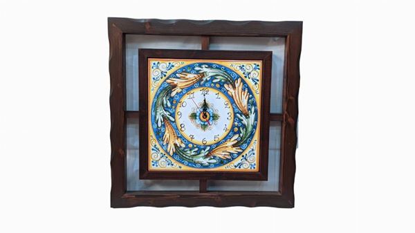 Terakota Ceramiche Artistiche - Clock with wooden frame