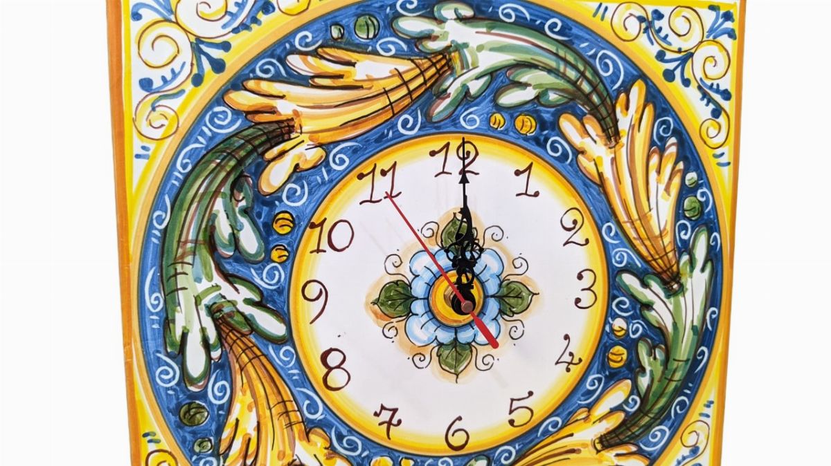 Terakota Ceramiche Artistiche - Orologio con Cornice in Legno