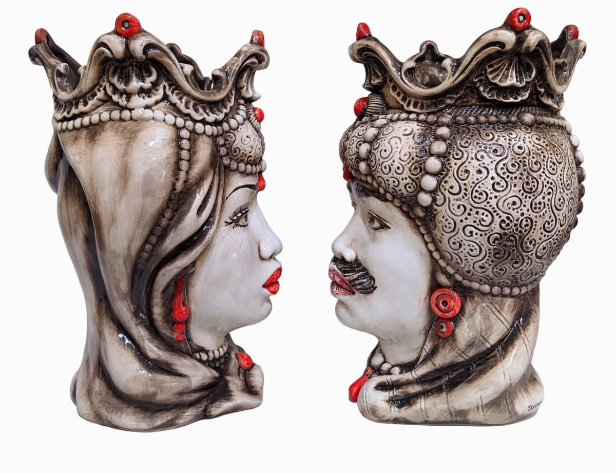Terakota Ceramiche Artistiche - Coppia Mori Siciliani