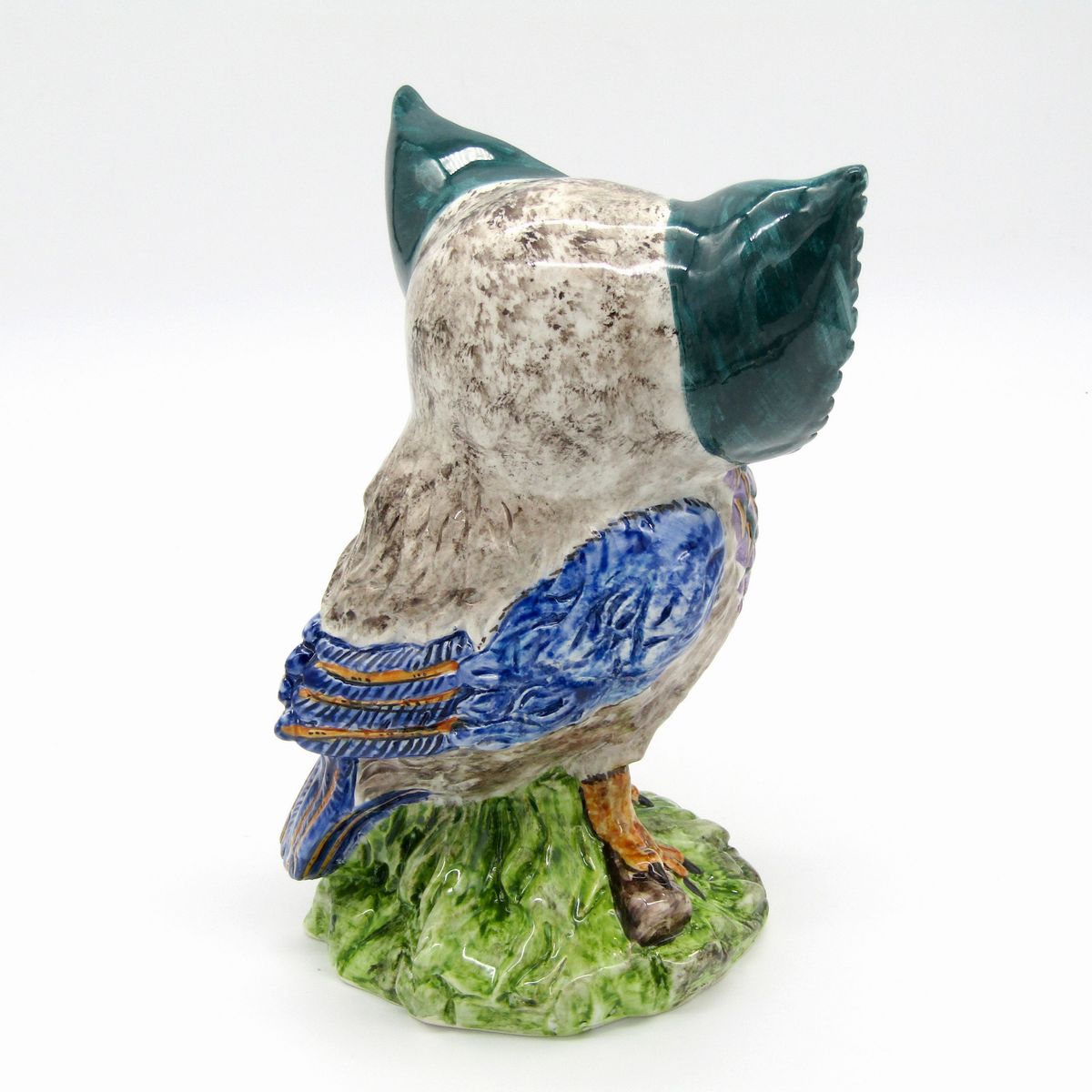 Ceramiche Artistiche di Martino - Civetta Triangoli Celeste