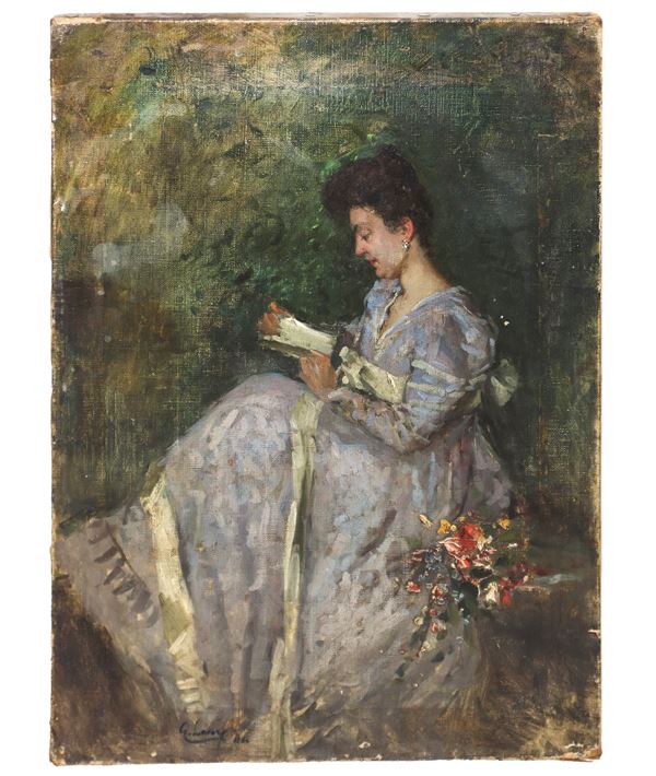 Sir John Lavery - Ritratto di donna che legge