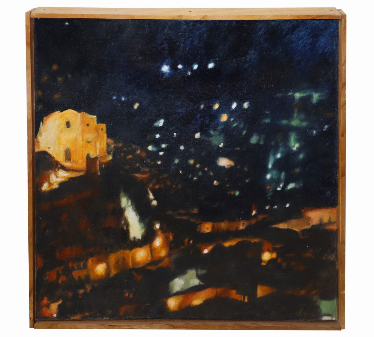 Lucia Ragusa - Notte su Scicli - Vista da Modica