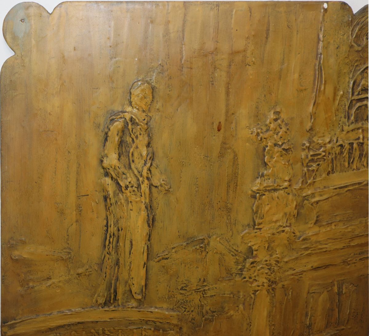 G. Belfiore - Panello Decorativo Raffigurante Piazza San Francesco D'assisi, Catania