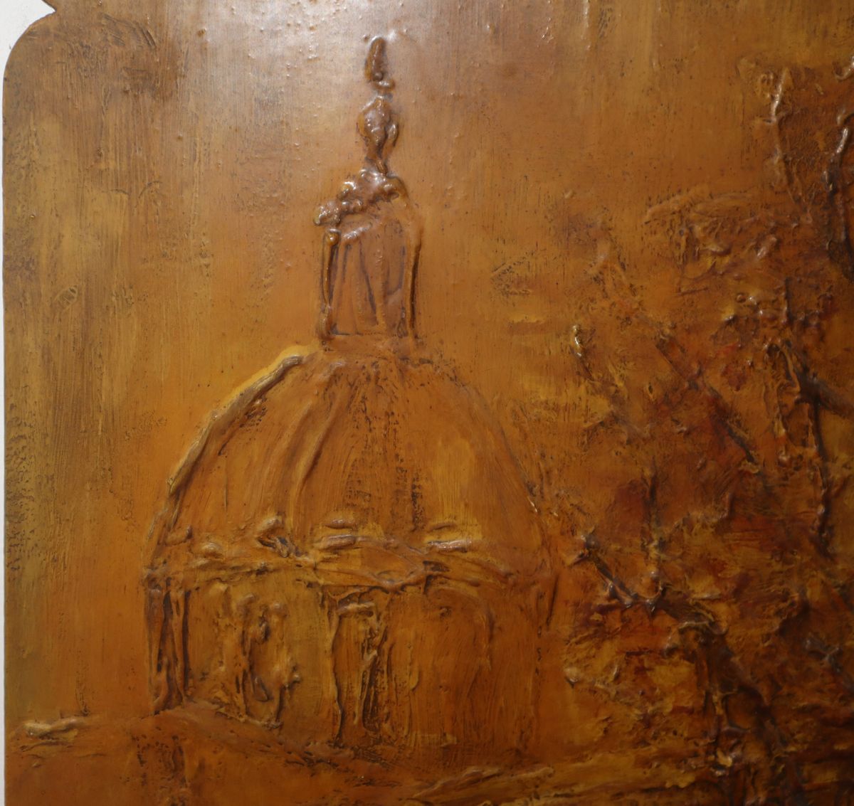 G. Belfiore - Panello Decorativo Raffigurante Scorcio della Cattedrale di Catania