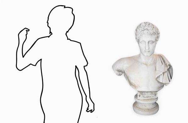 Bust of a young athlete