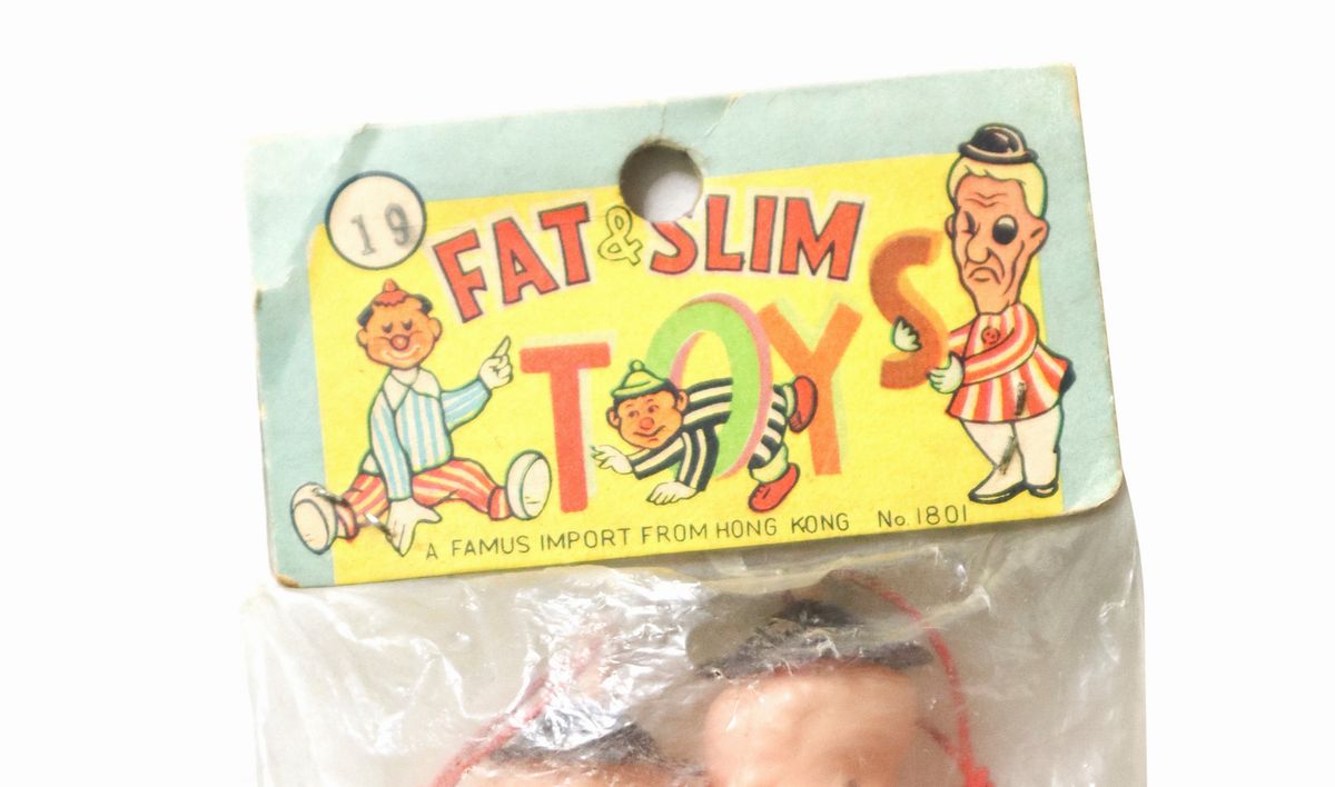 Pupazzetti in Plastica Stanlio & Ollio-laurel & Hardy Nos