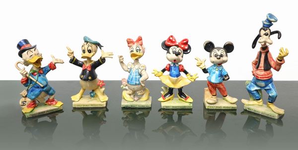 Set of Walt Disney character figurines