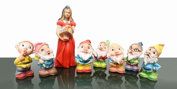 Rubber  Toys - Snow White and the Seven Dwarfs