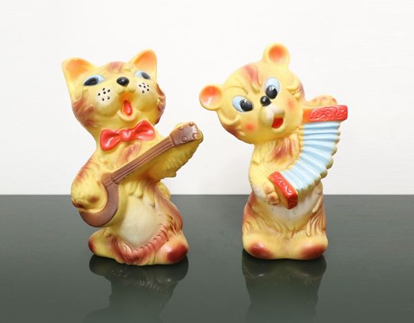 Ledra Gomma/ Ledra Plastic - Musician Cat and Bear
