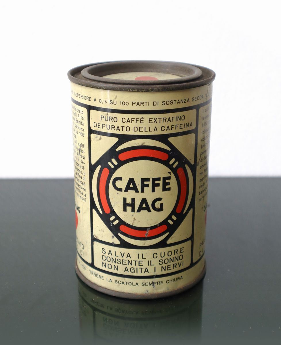 Caffè Hag e Paulista Lavazza - Coppia di Scatole in Latta