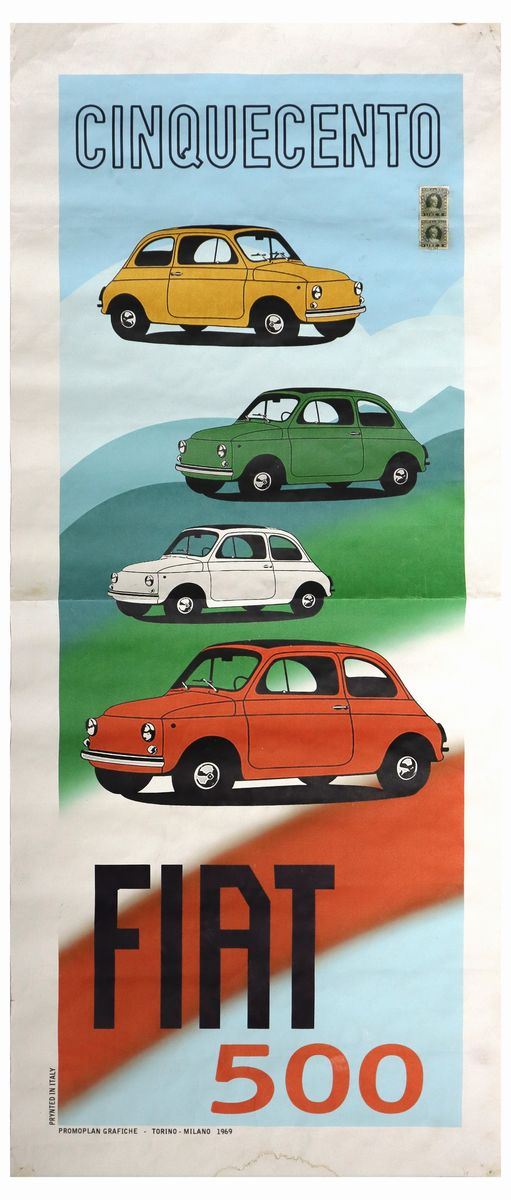 Locandina gigante FIAT 500