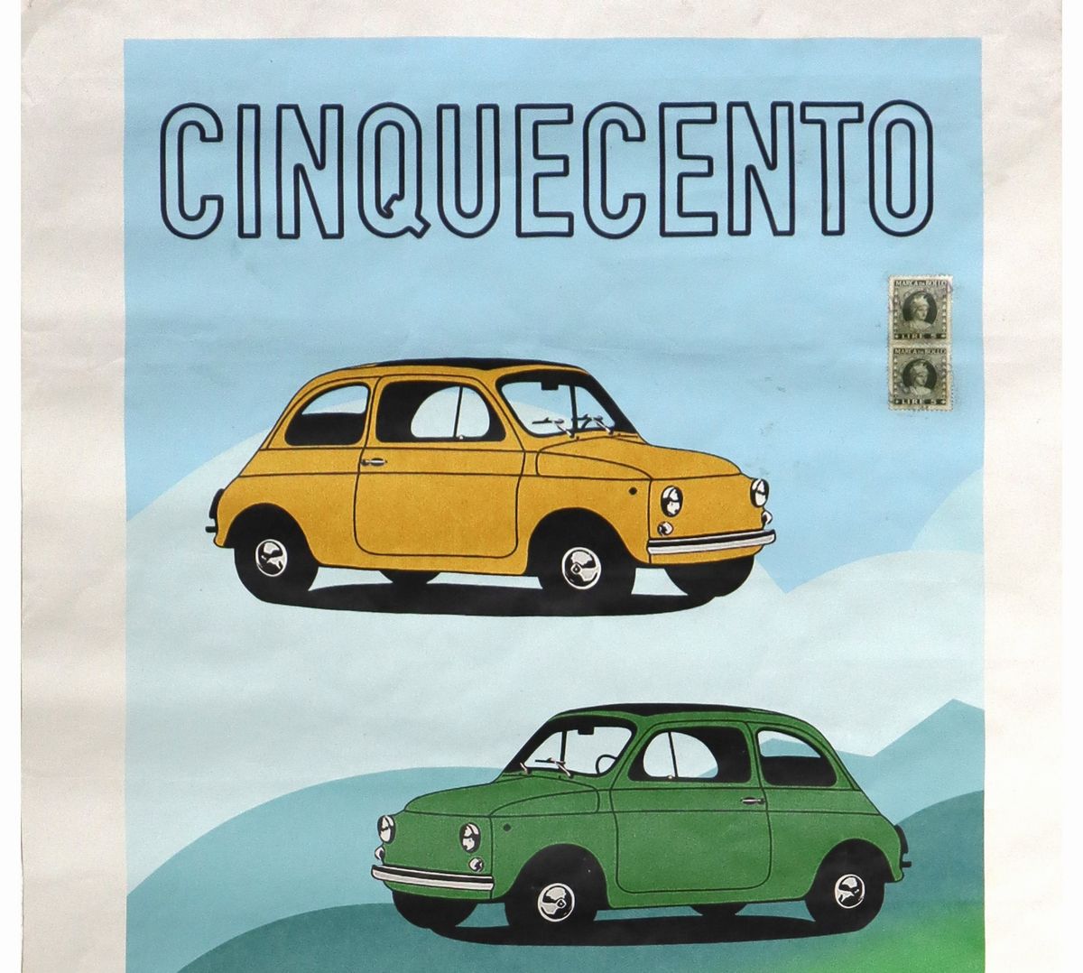 Locandina gigante FIAT 500