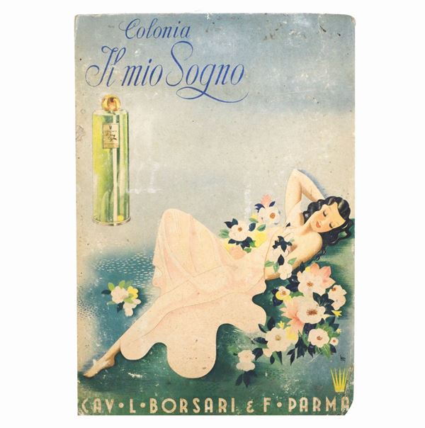 Borsari &amp; F. Parma - Cartonato pubblicitario Colonia il mio sogno