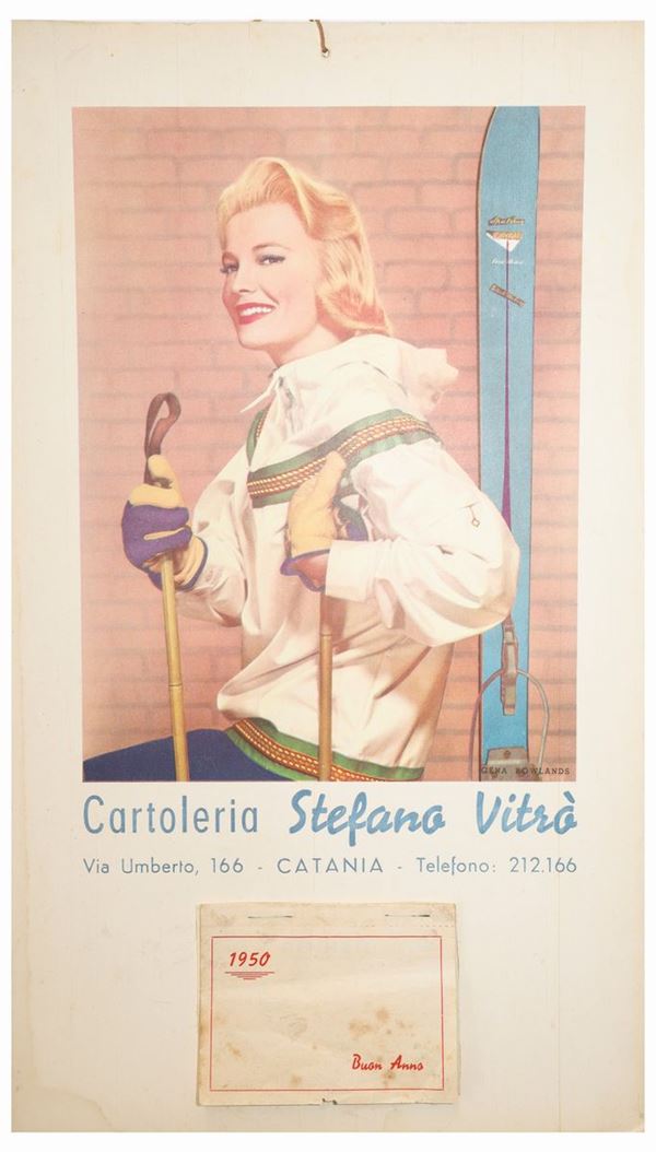 Promotional calendar for Cartoleria Stefano Vitro