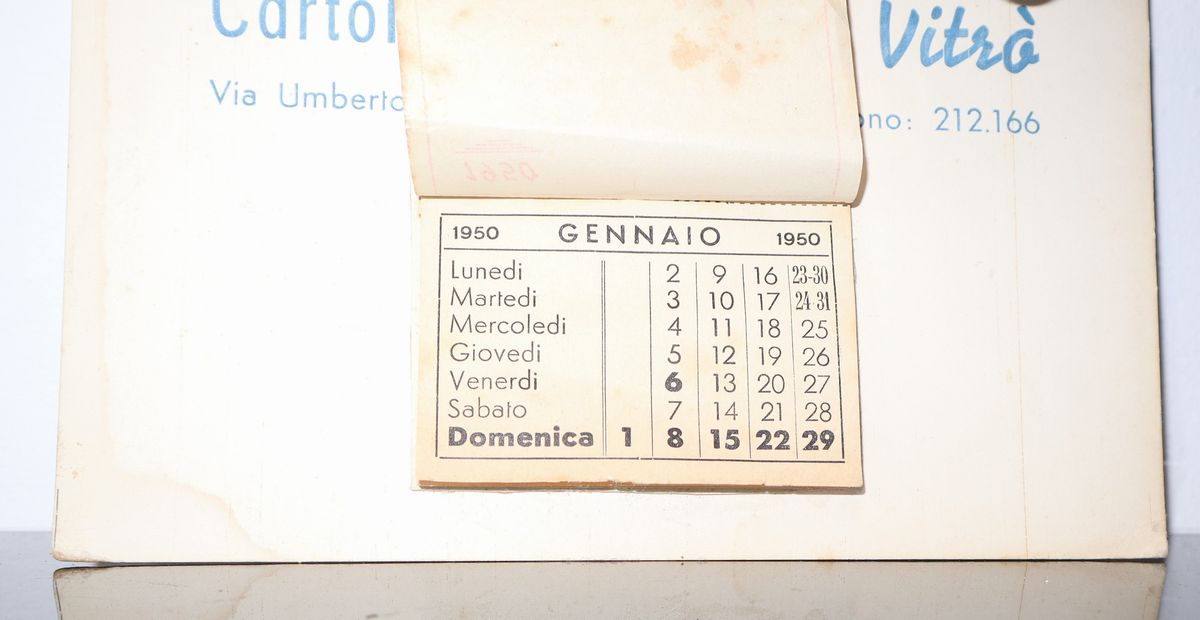 Calendario Promozionale per Cartoleria Stefano Vitro