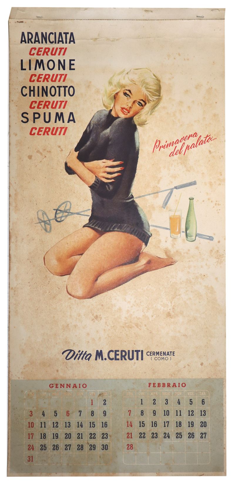 Calendario promozionale per ditta M.Ceruti