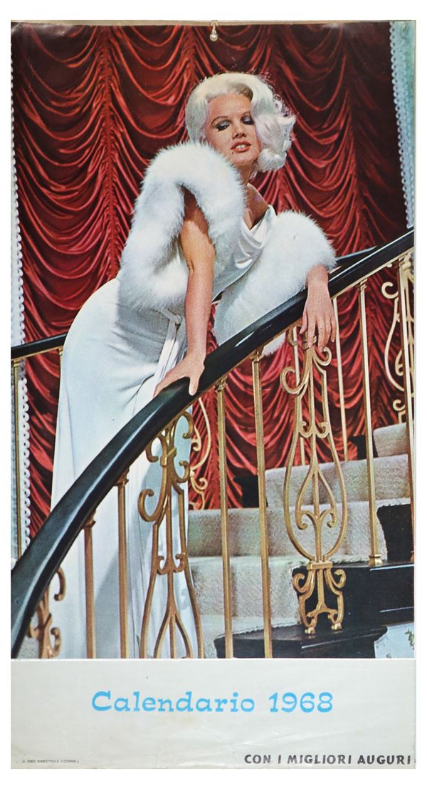 Promotional calendar with photographic subjects of actresses