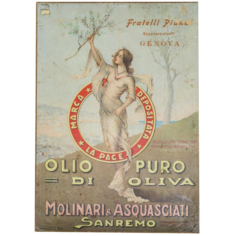 Locandina promozionale per olio