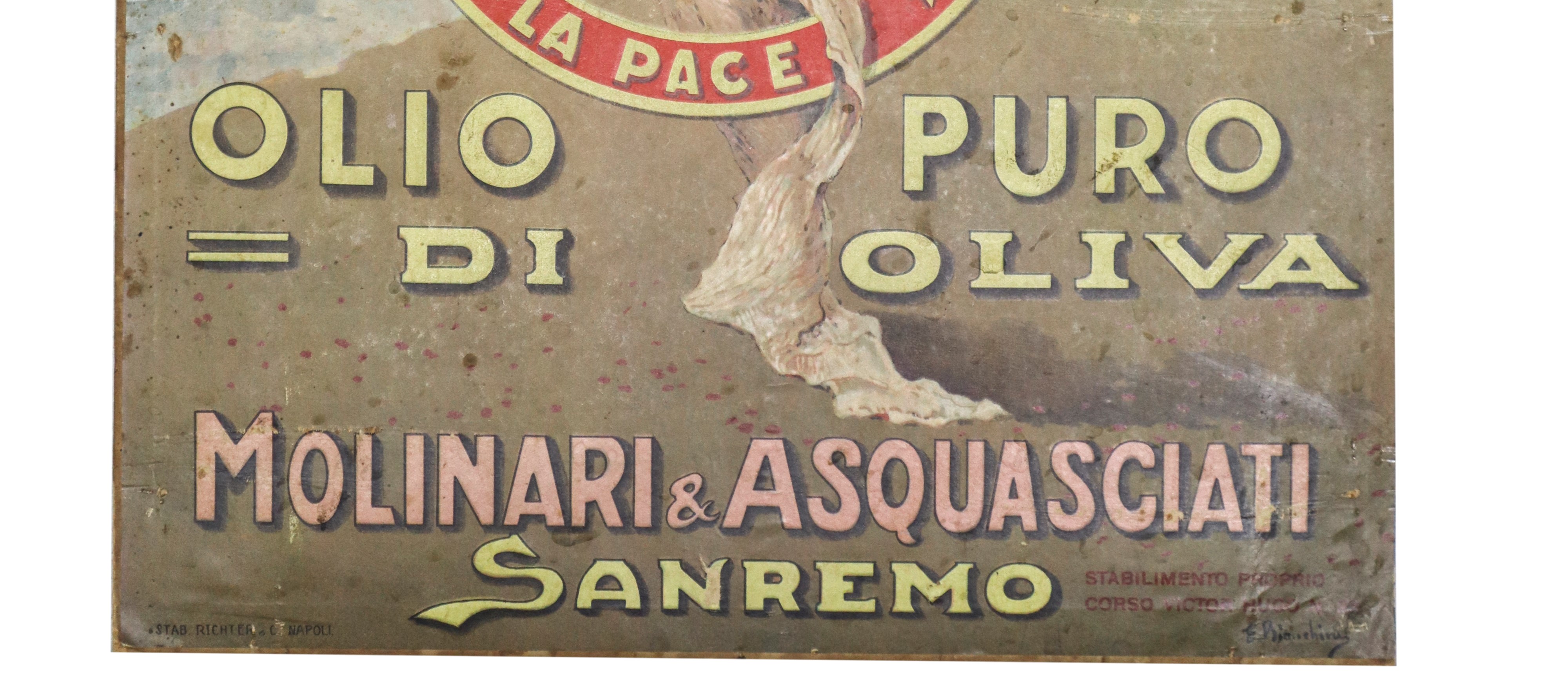 Locandina promozionale per olio