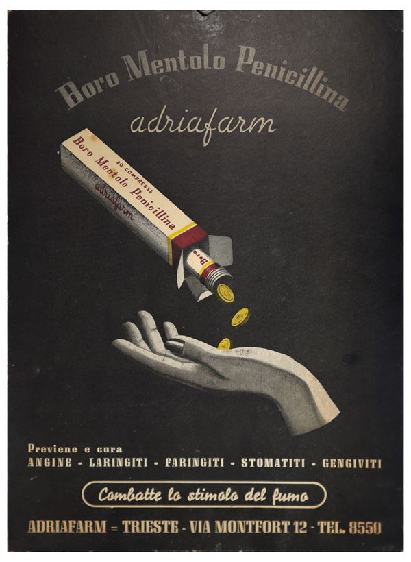 Over the counter poster for Boron Menthol Penicillin tablets